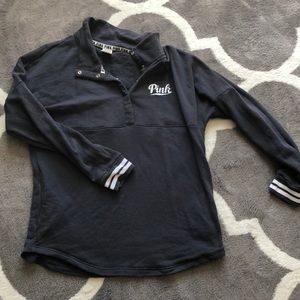 Pink half snap pullover